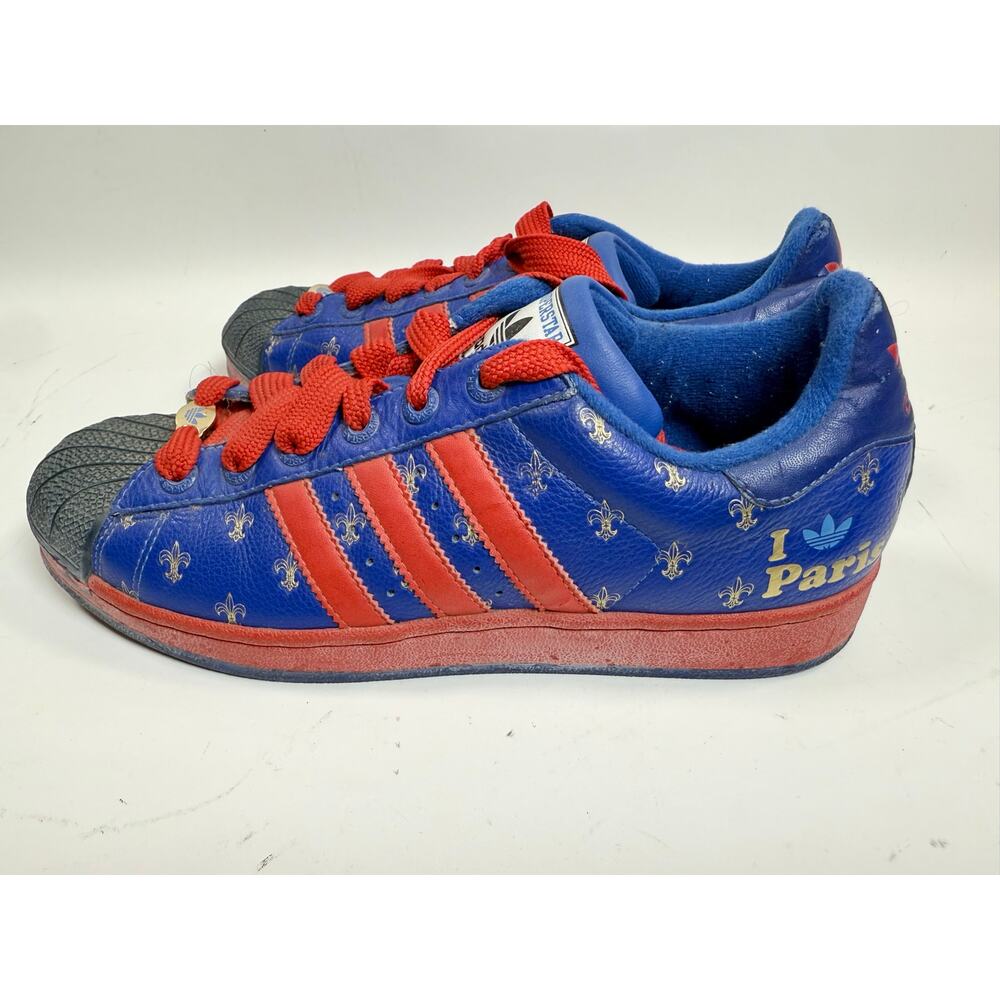 Adidas 2005 35th Anniversary SUPERSTAR 2 CITY ‘I Love PARIS' size 8.5 men’s - Picture 4 of 12